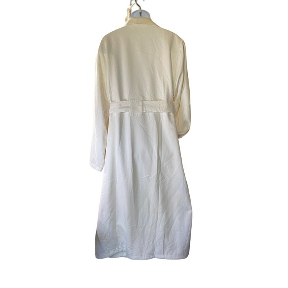 Cypress Hotel Spa White Terry Cloth Lined Robe Size OSFA Pockets Belt Mens - Picture 2 of 6